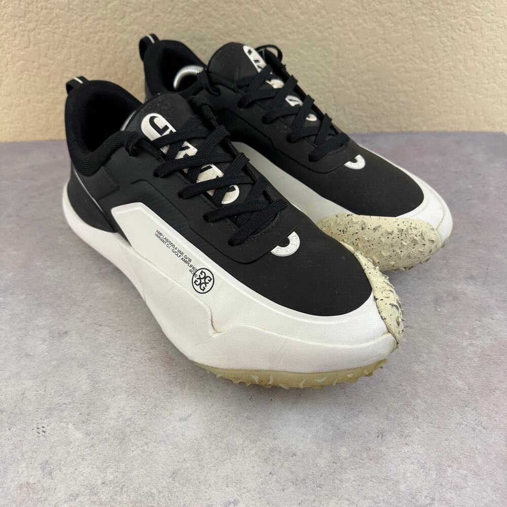 G/FORE G/18 Spikeless Golf Shoes Black White Mens Size 13 US